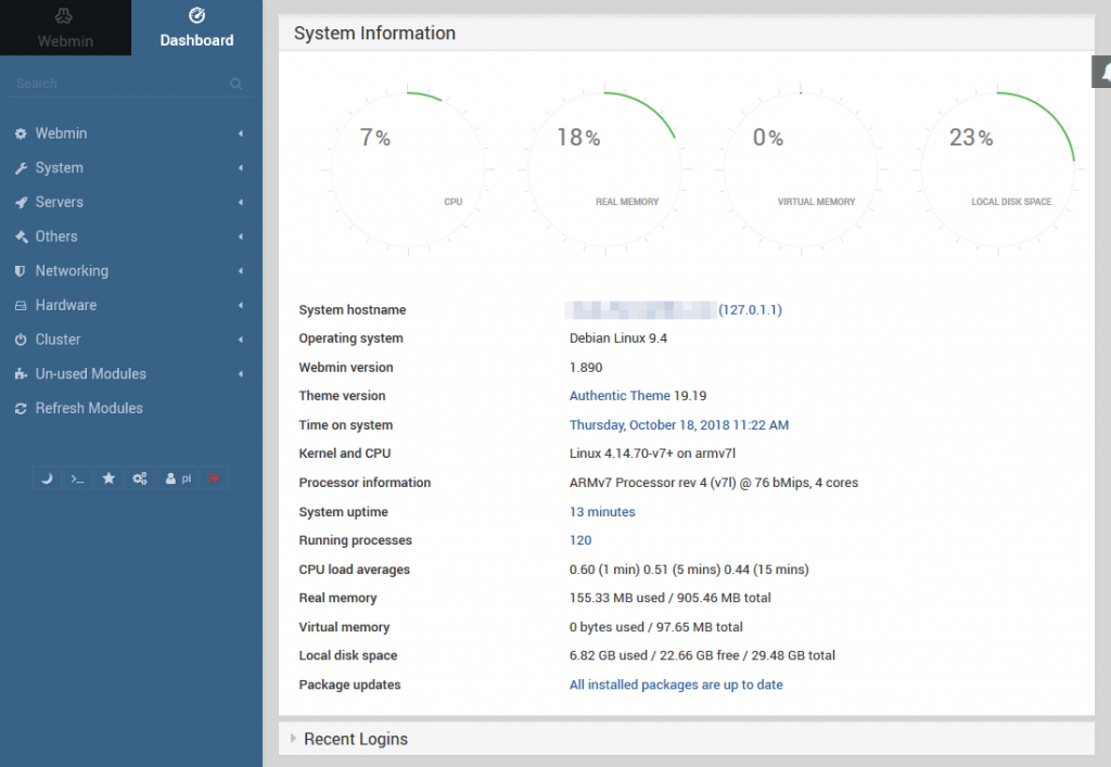 Webmin Raspberry Os Install Webmin on your Raspberry PI (Stretch) – AFTERMATH BBS 2.0